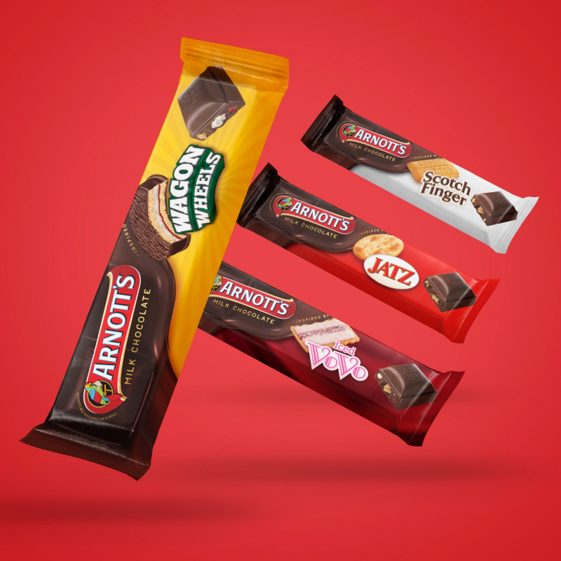 New Arnotts chocolate bar designs
