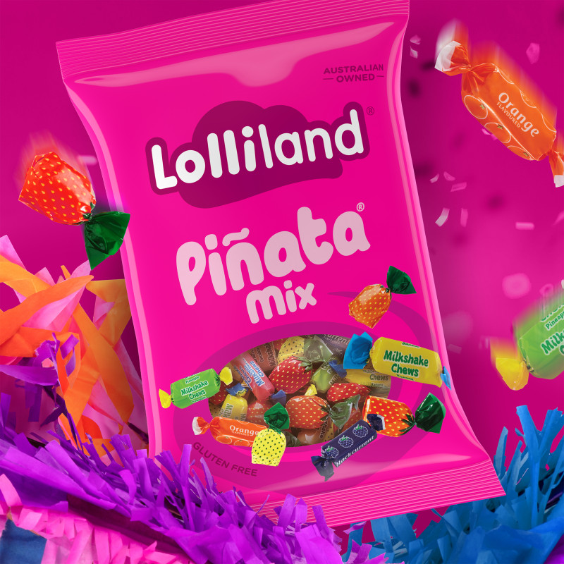 Energi Packaging Design Lolliland Piñata mix new design key visual